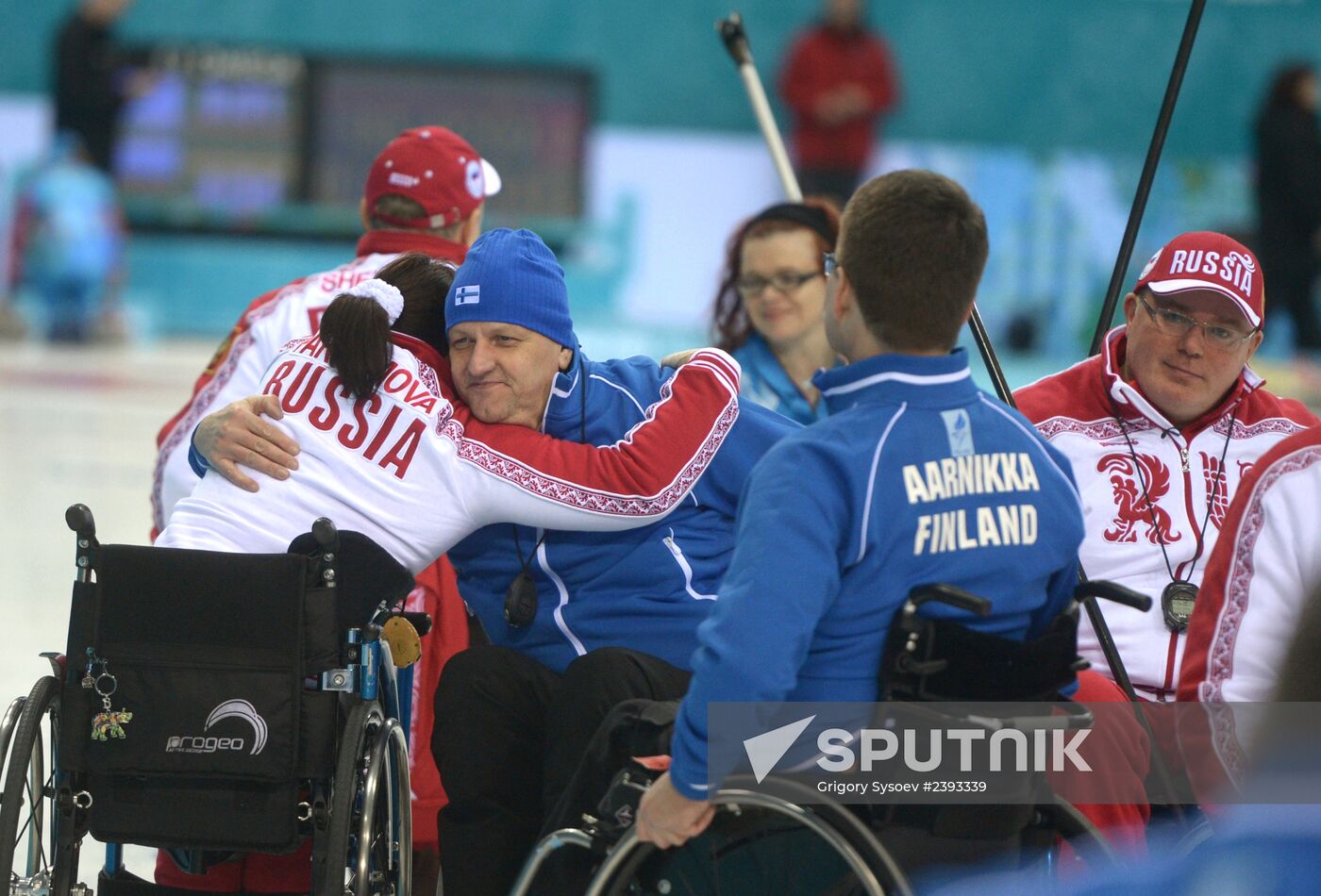 2014 Winter Paralympics. Wheelchair curling. Day Two
