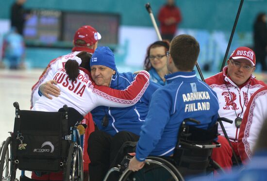 2014 Winter Paralympics. Wheelchair curling. Day Two