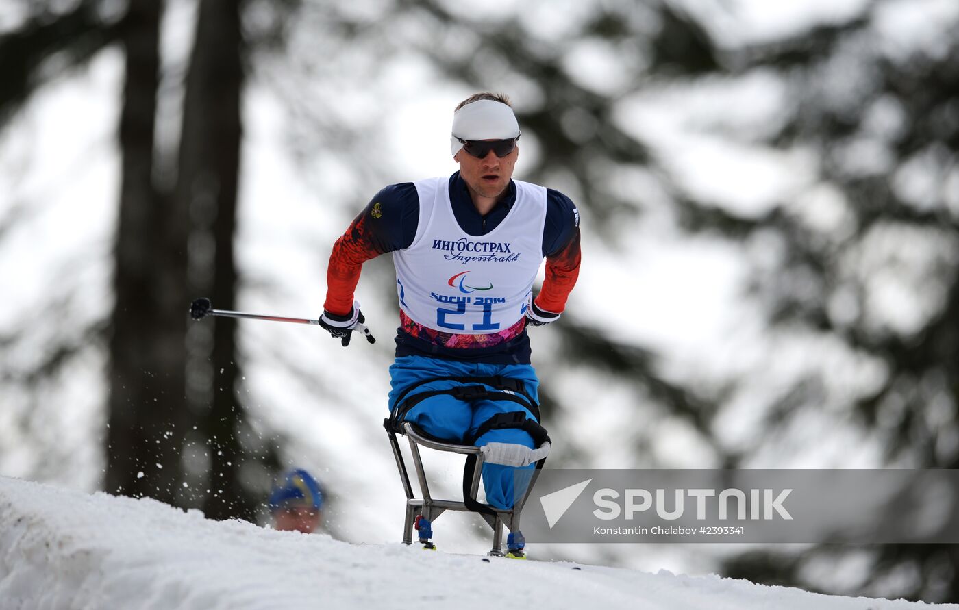 2014 Winter Paralympics. Cross-country skiing. Men. 15km race