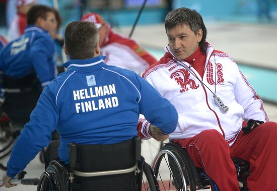 2014 Winter Paralympics. Wheelchair curling. Day Two