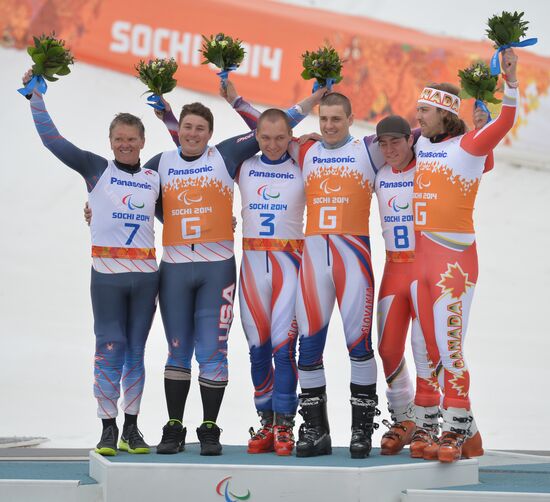 2014 Winter Paralympics. Alpine skiing. Men. Super-G