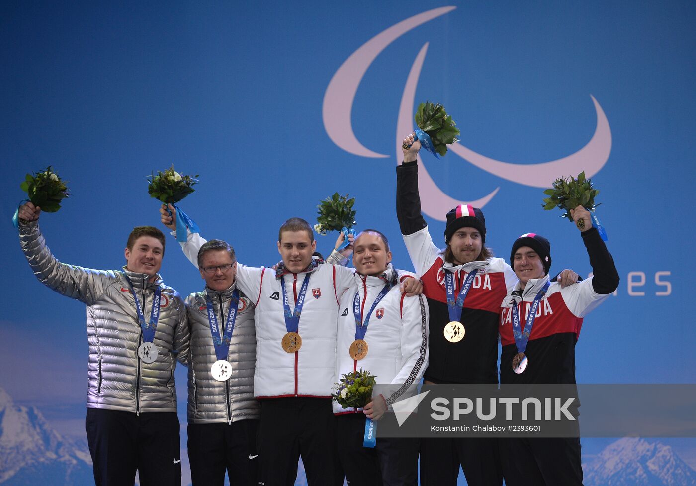 2014 Winter Paralympics. Medal ceremony. Day Two