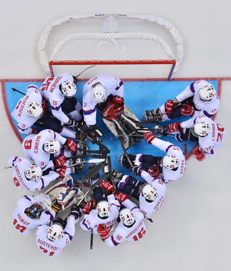 2014 Winter Paralympics. Ice sledge hockey. Canada vs. Norway