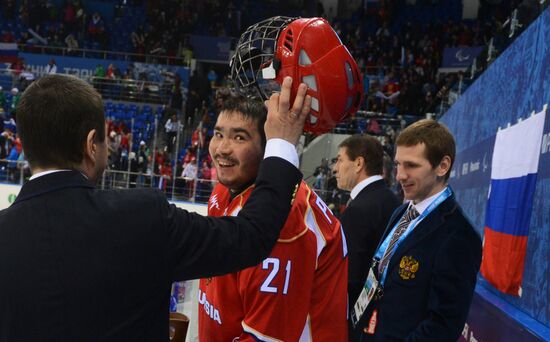 2014 Winter Paralympics. Ice sledge hockey. Russia vs. Italy