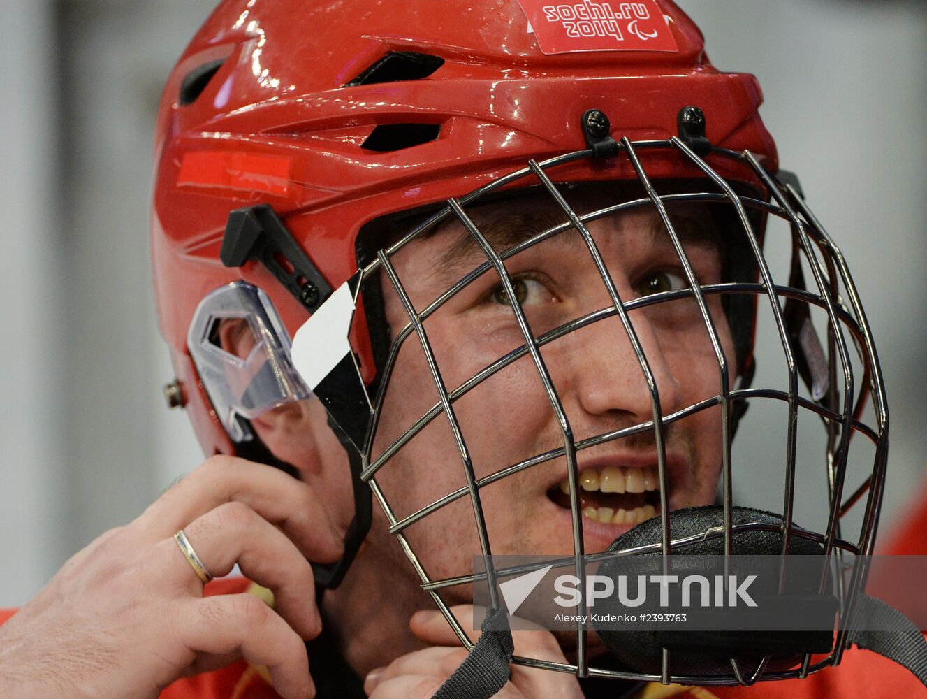 2014 Winter Paralympics. Ice sledge hockey. Russia vs. Italy