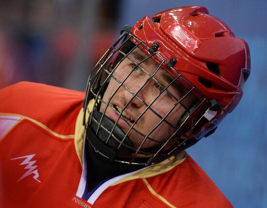 2014 Winter Paralympics. Ice sledge hockey. Russia vs. Italy