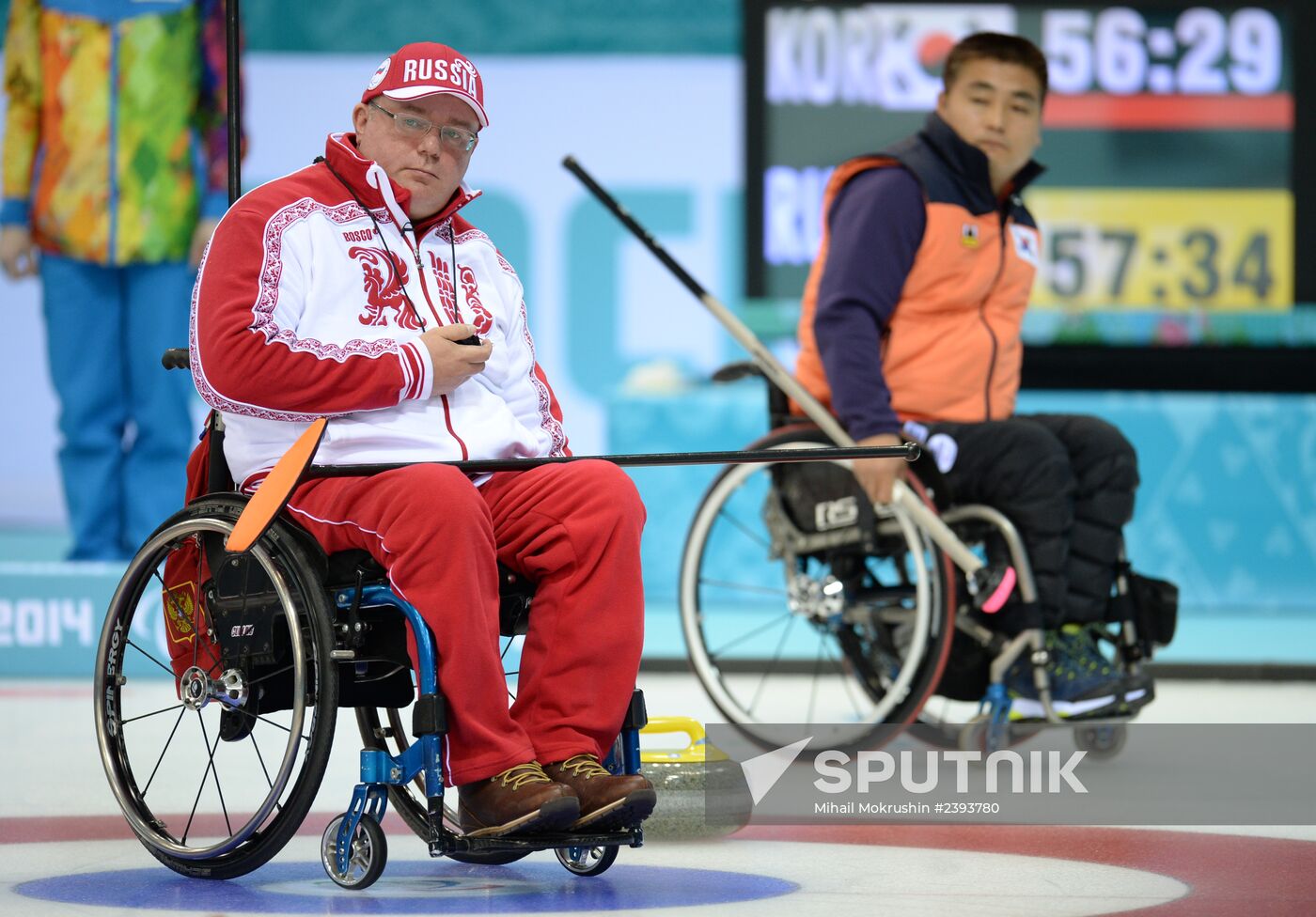 2014 Winter Paralympics. Wheelchair curling. Day Three