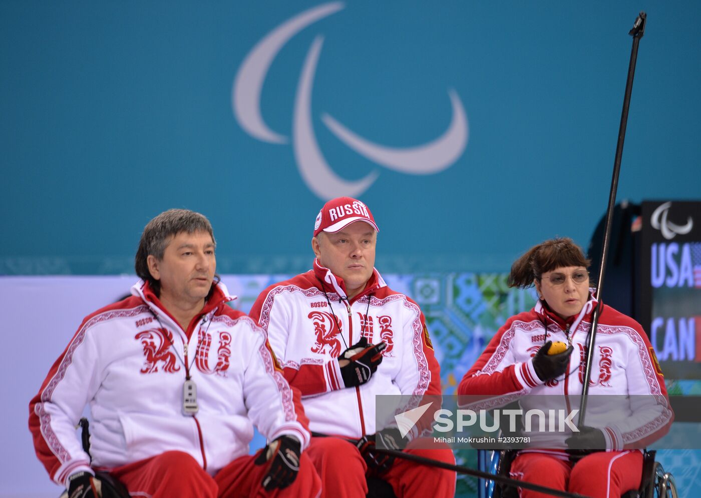 2014 Winter Paralympics. Wheelchair curling. Day Three