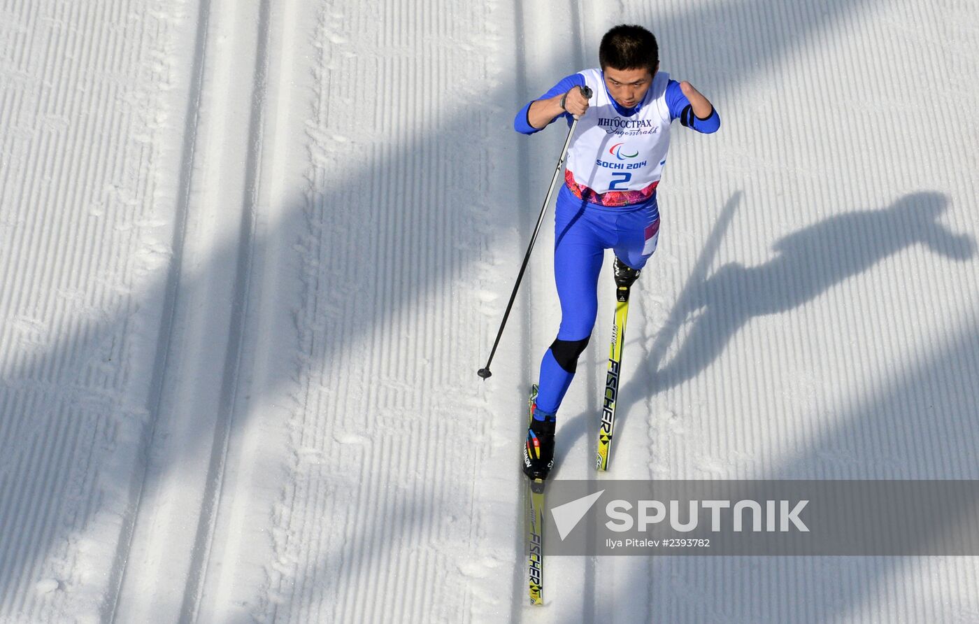 2014 Winter Paralympics. Cross-country skiing. Men. 20km race