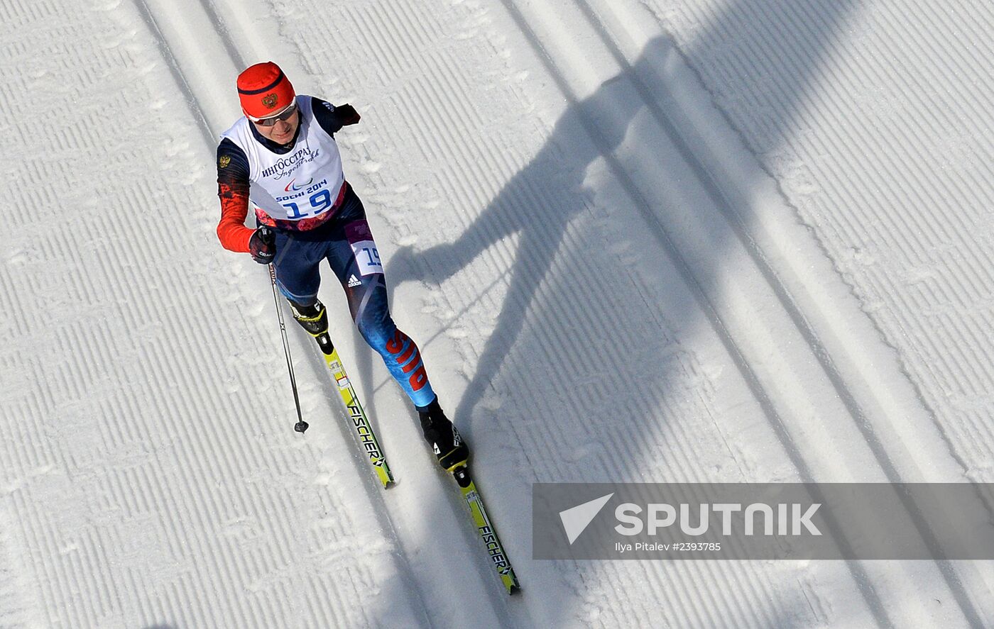 2014 Winter Paralympics. Cross-country skiing. Men. 20km race