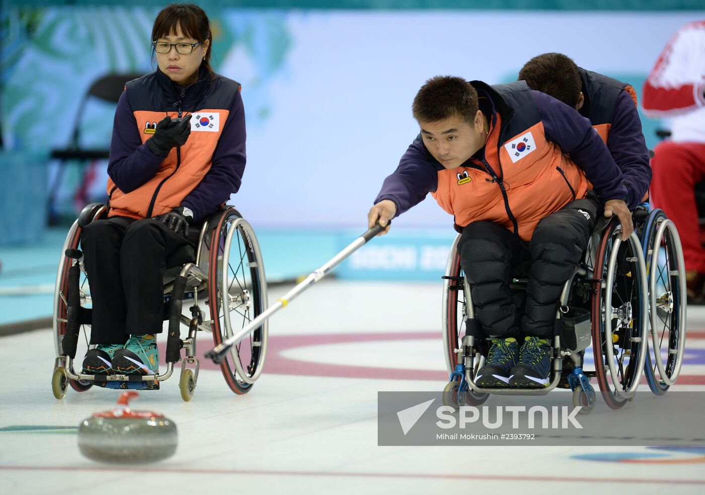 2014 Winter Paralympics. Wheelchair curling. Day Three