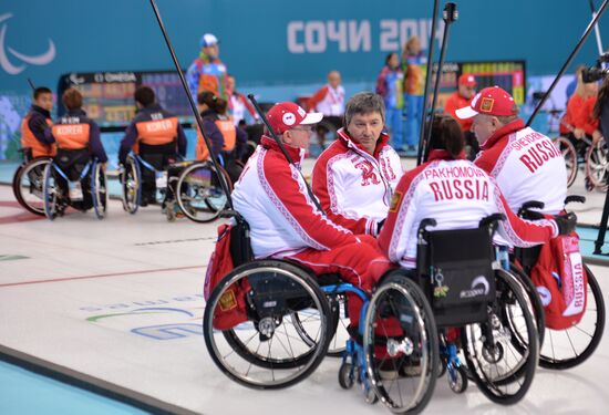 2014 Winter Paralympics. Curling. Day Three
