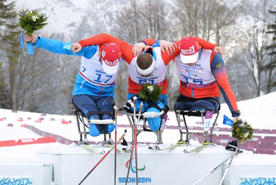 2014 Winter Paralympics. Cross-country skiing. Men. 15km race