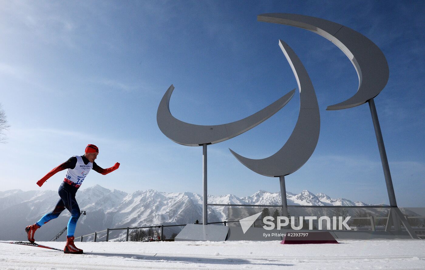 2014 Winter Paralympics. Cross-country skiing. Men. 20km race