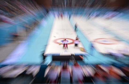 2014 Winter Paralympics. Wheelchair curling. Day Three
