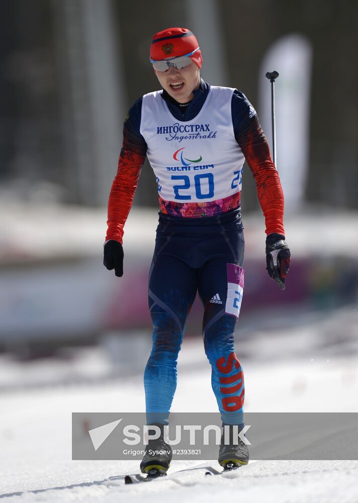 2014 Winter Paralympics. Cross-country skiing. Men. 20km race
