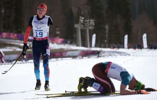 2014 Winter Paralympics. Cross-country skiing. Men. 20km race