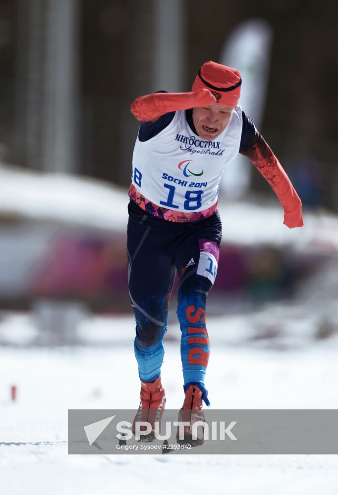 2014 Winter Paralympics. Cross-country skiing. Men. 20km race