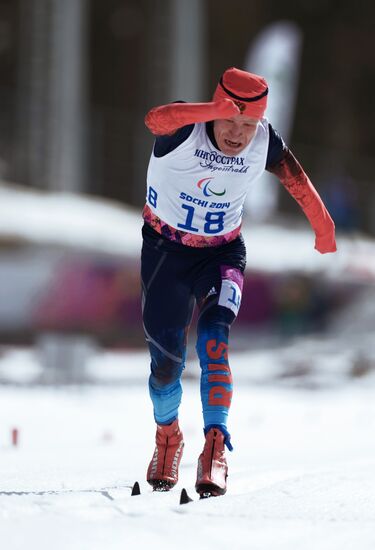 2014 Winter Paralympics. Cross-country skiing. Men. 20km race