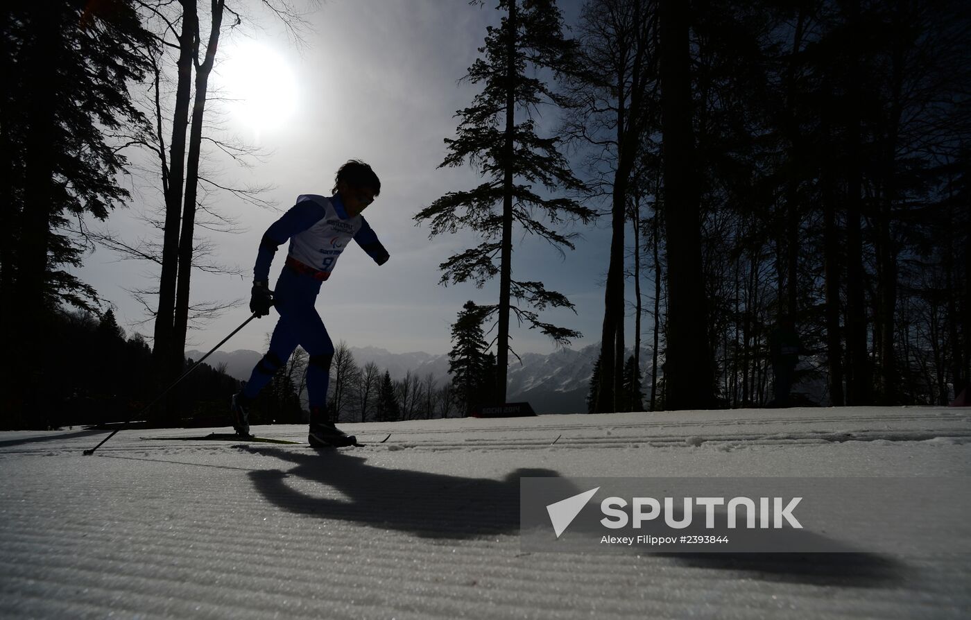 2014 Winter Paralympics. Cross-country skiing. Men. 20km race