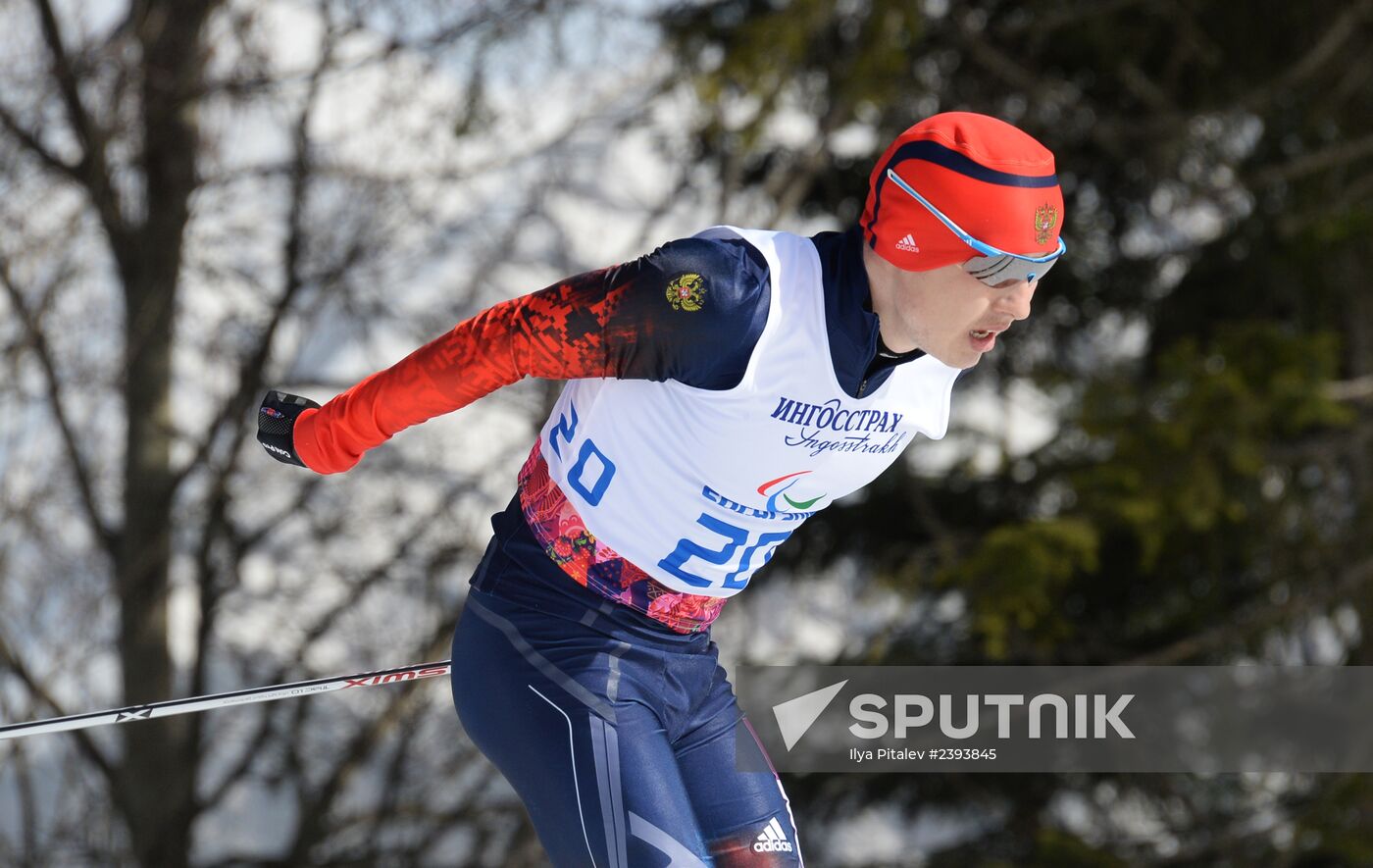 2014 Winter Paralympics. Cross-country skiing. Men. 20km race