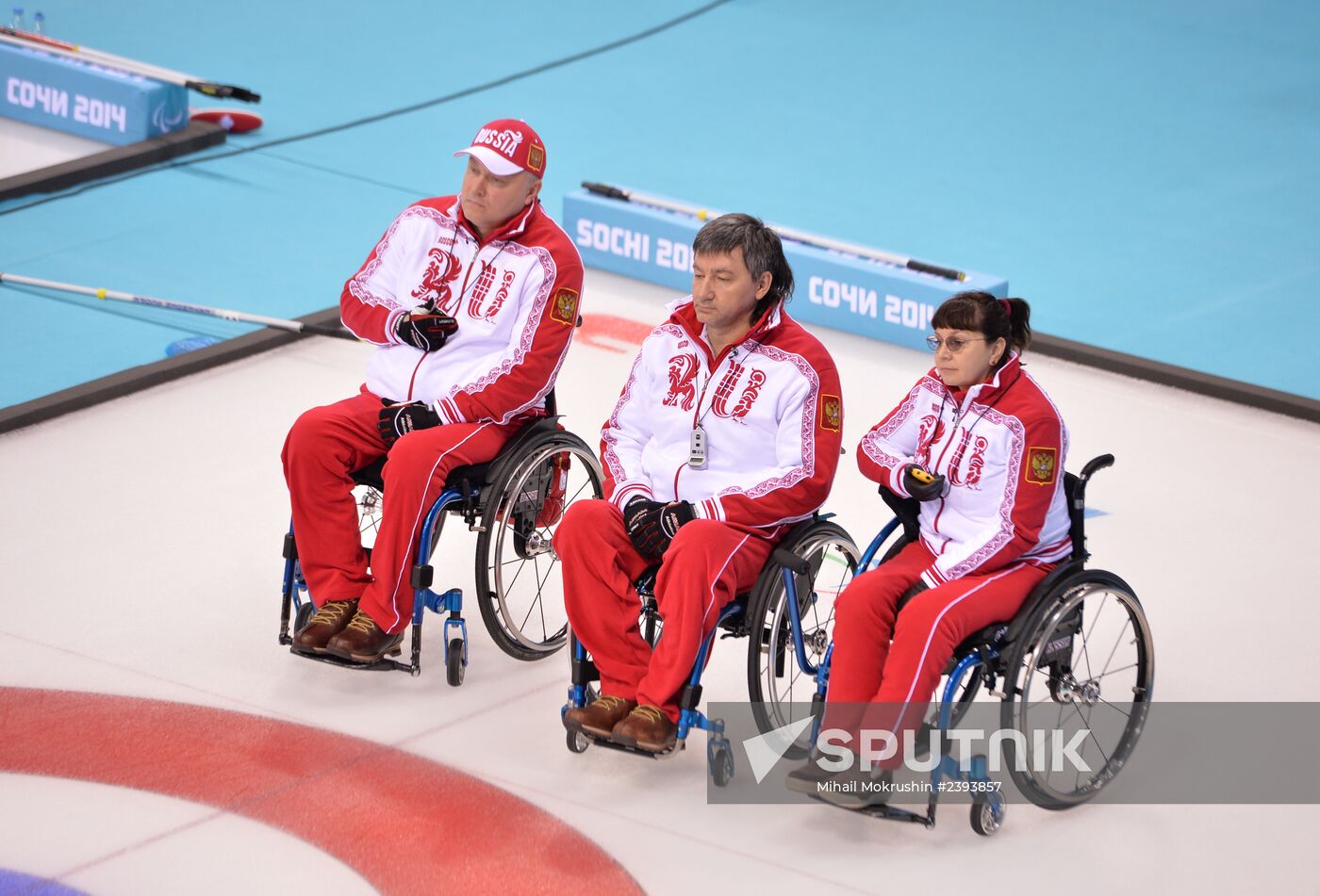 2014 Winter Paralympics. Wheelchair curling. Day Three