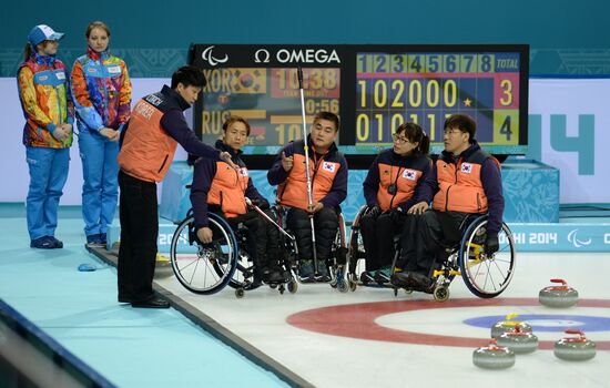 2014 Winter Paralympics. Curling. Day Three