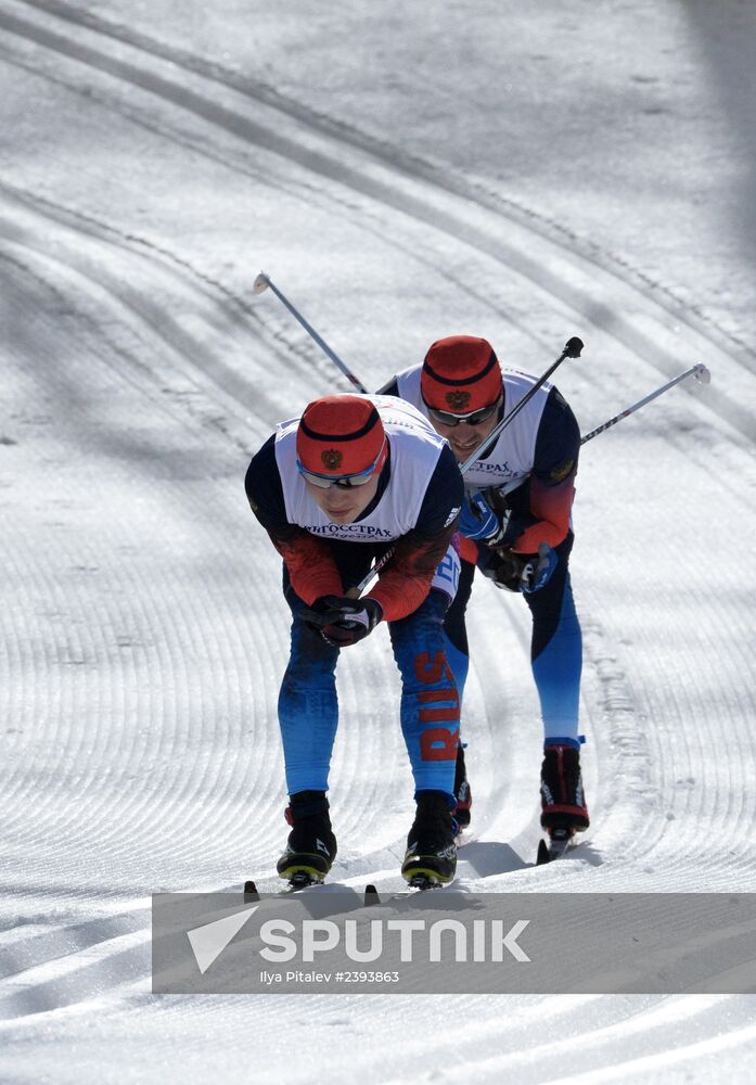 2014 Winter Paralympics. Cross-country skiing. Men. 20km race