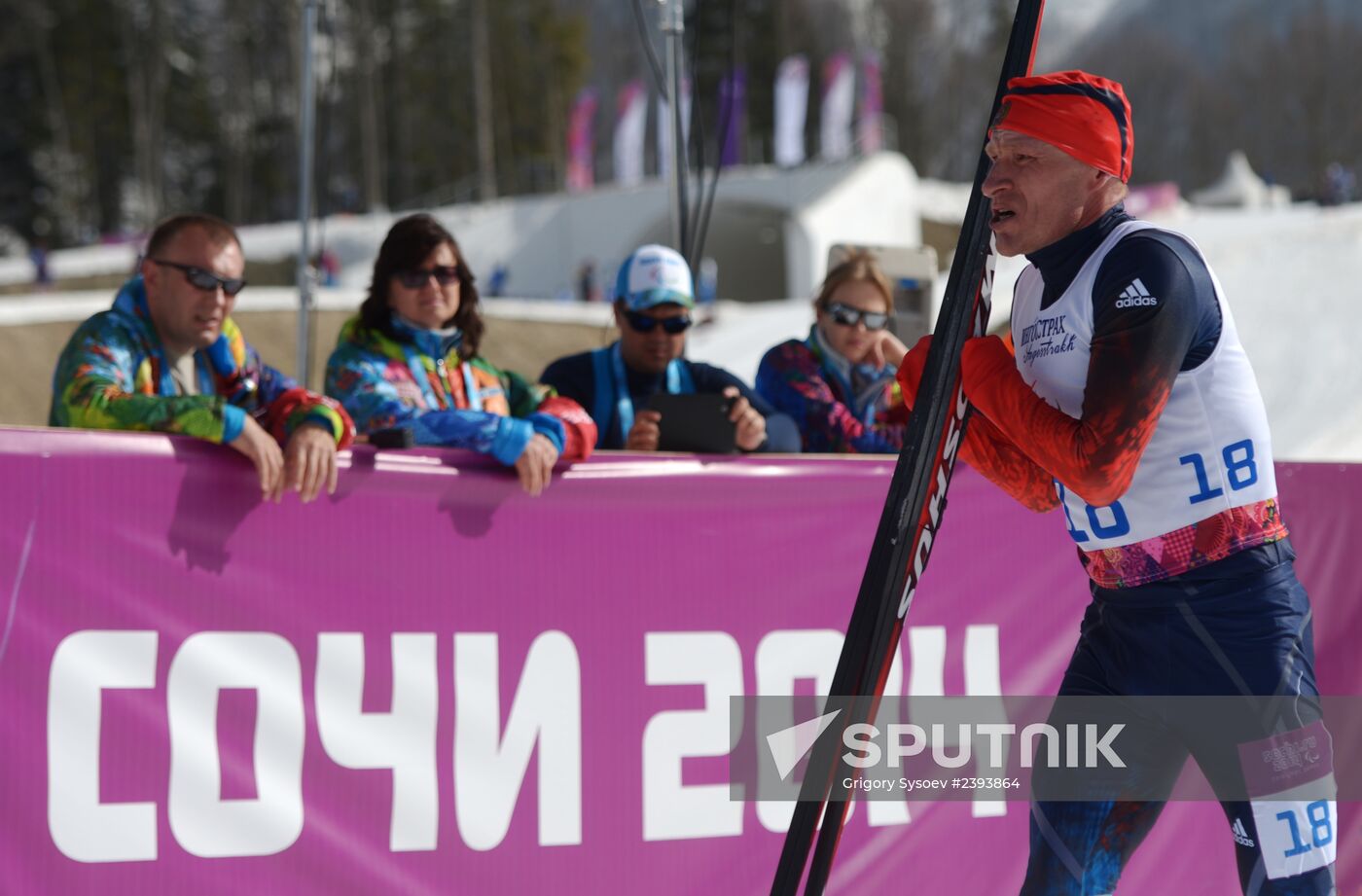 2014 Winter Paralympics. Cross-country skiing. Men. 20km race