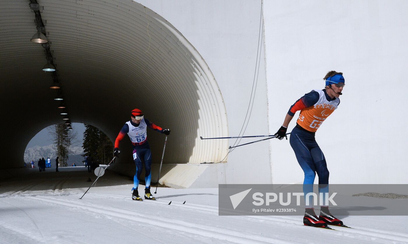 2014 Winter Paralympics. Cross-country skiing. Men. 20km race