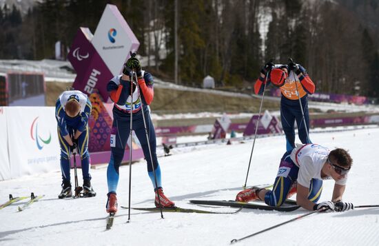 2014 Winter Paralympics. Cross-country skiing. Men. 20km race