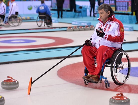 2014 Winter Paralympics. Curling. Day Three