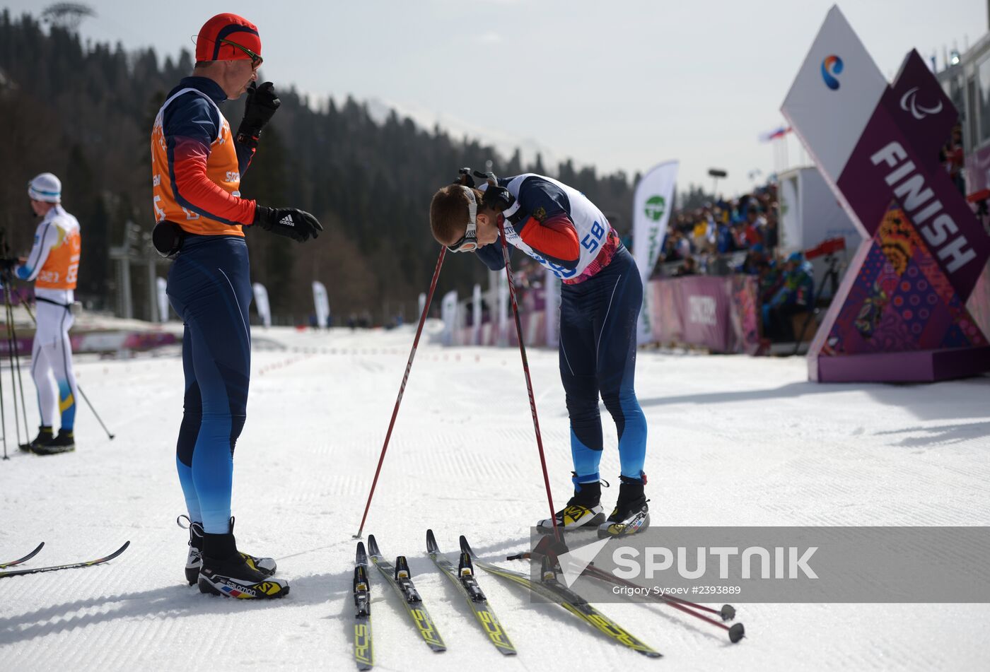 2014 Winter Paralympics. Cross-country skiing. Men. 20km race