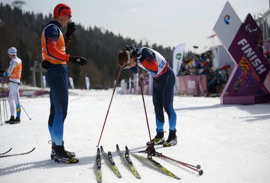 2014 Winter Paralympics. Cross-country skiing. Men. 20km race