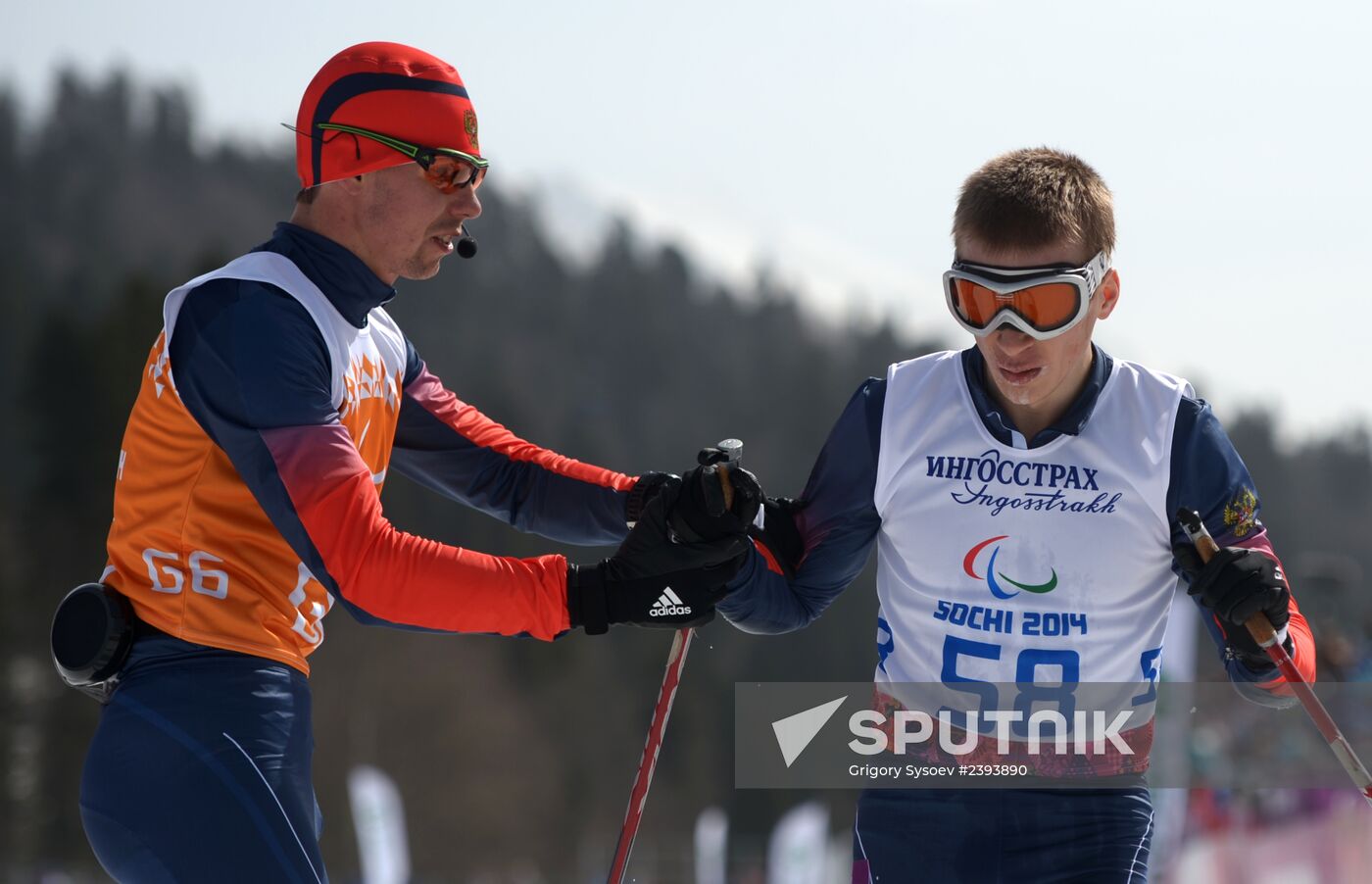 2014 Winter Paralympics. Cross-country skiing. Men. 20km race