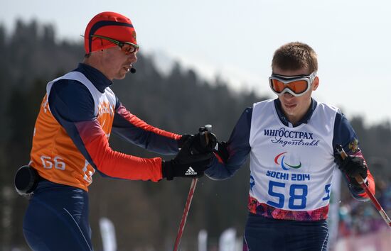 2014 Winter Paralympics. Cross-country skiing. Men. 20km race