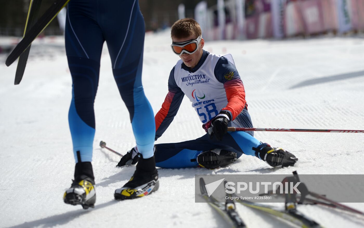 2014 Winter Paralympics. Cross-country skiing. Men. 20km race