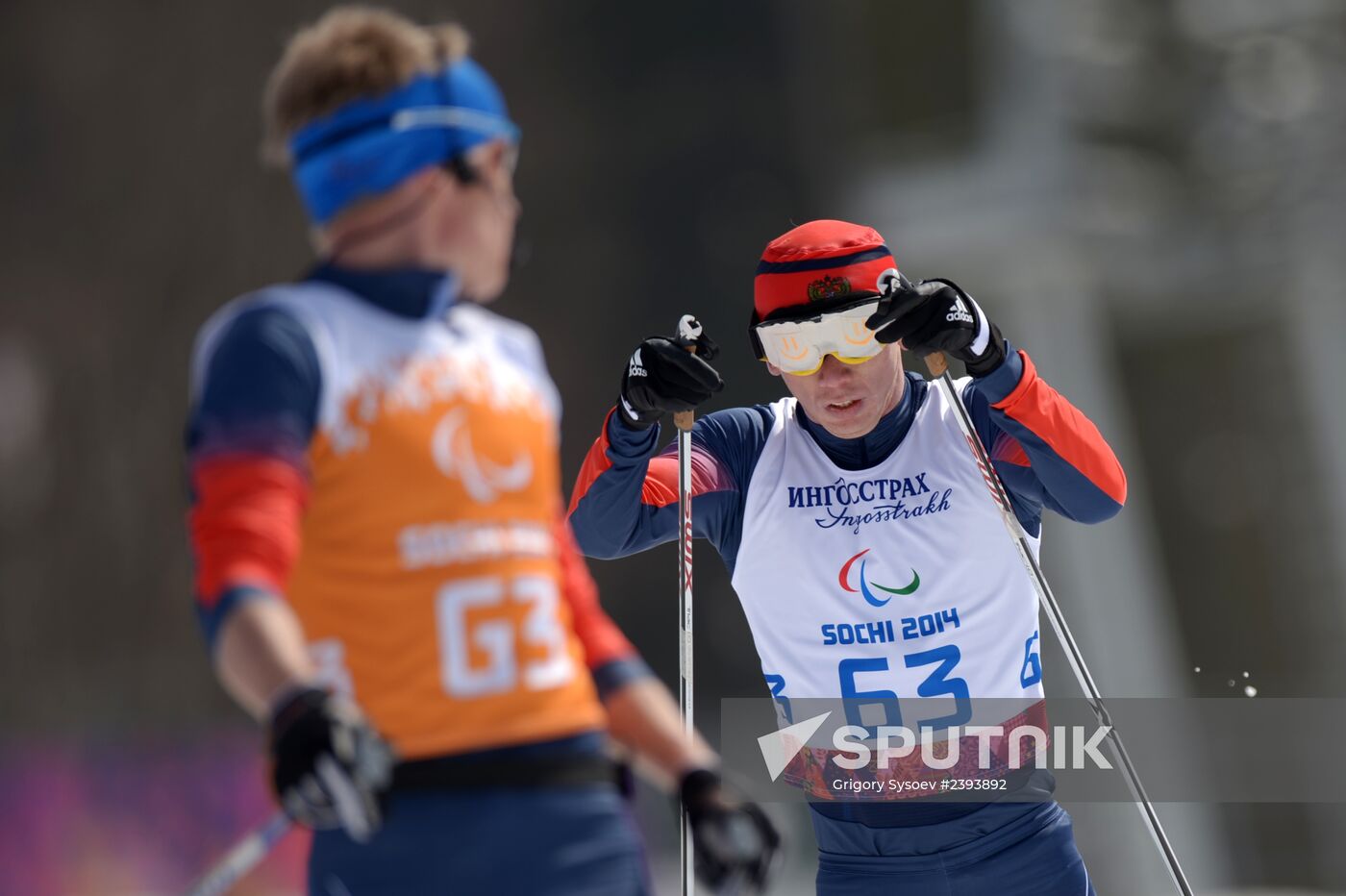 2014 Winter Paralympics. Cross-country skiing. Men. 20km race