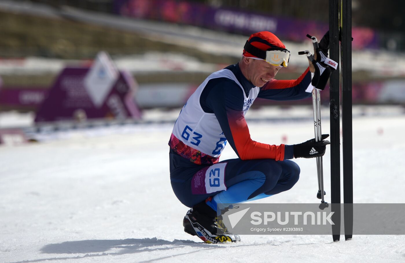 2014 Winter Paralympics. Cross-country skiing. Men. 20km race