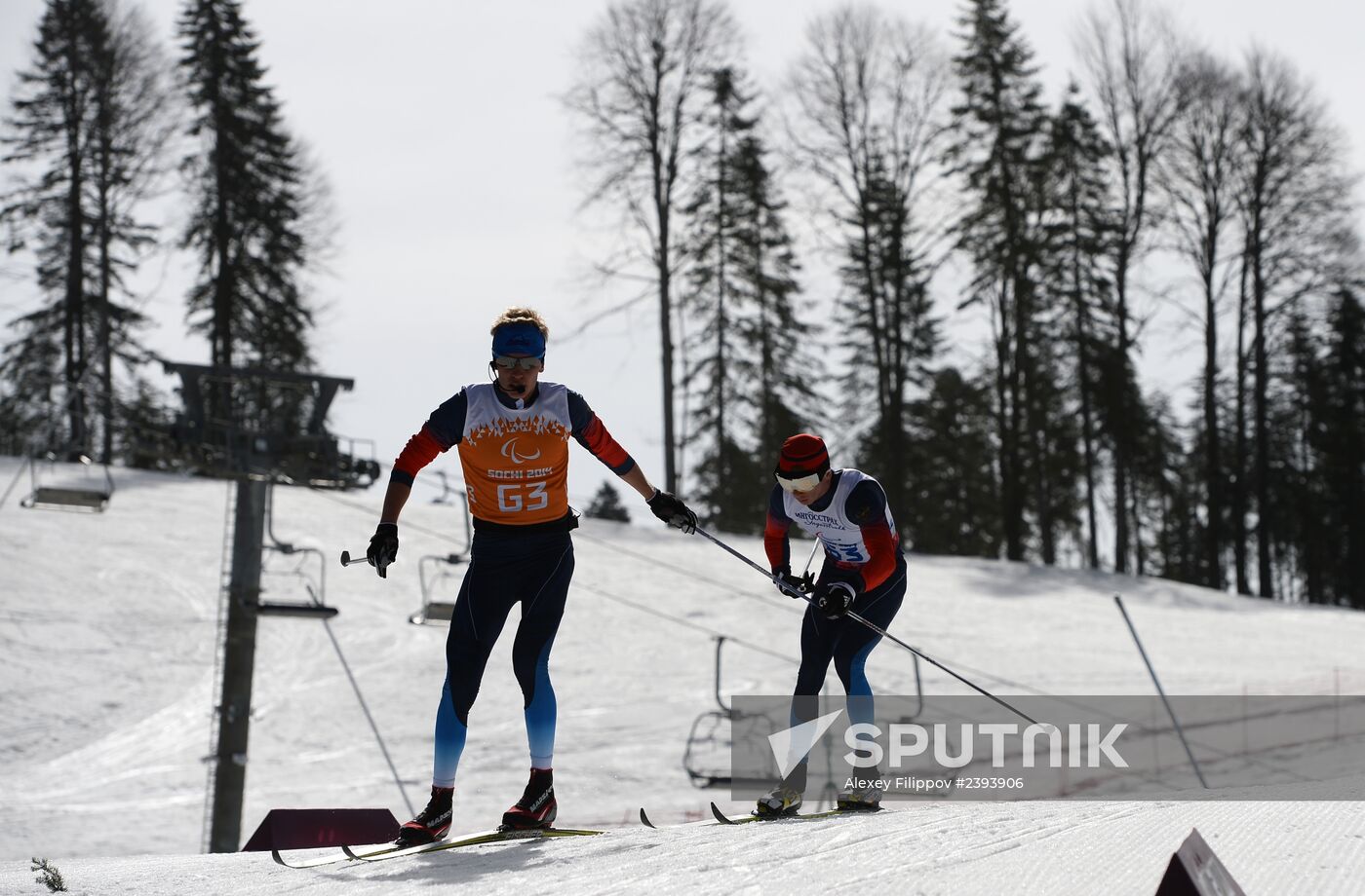 2014 Winter Paralympics. Cross-country skiing. Men. 20km race