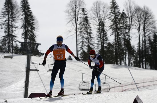 2014 Winter Paralympics. Cross-country skiing. Men. 20km race
