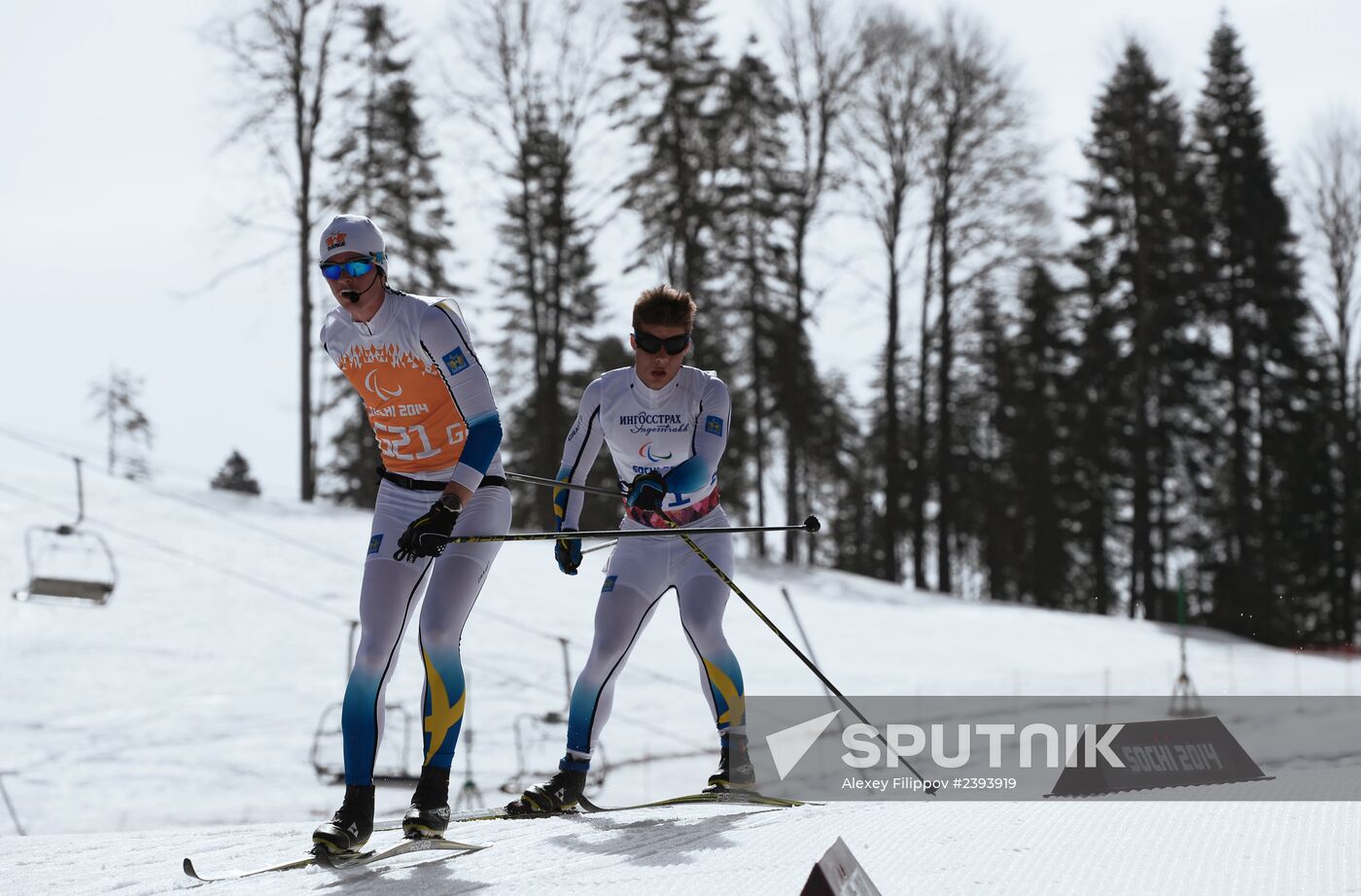 2014 Winter Paralympics. Cross-country skiing. Men. 20km race