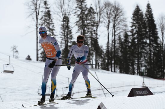 2014 Winter Paralympics. Cross-country skiing. Men. 20km race
