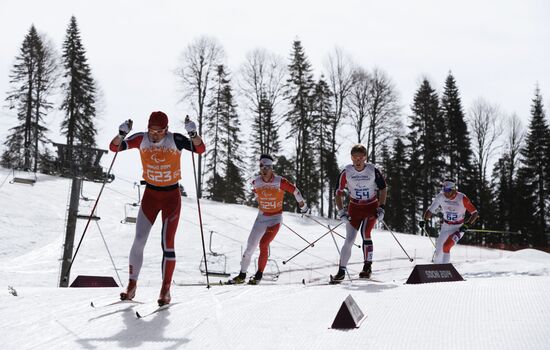 2014 Winter Paralympics. Cross-country skiing. Men. 20km race