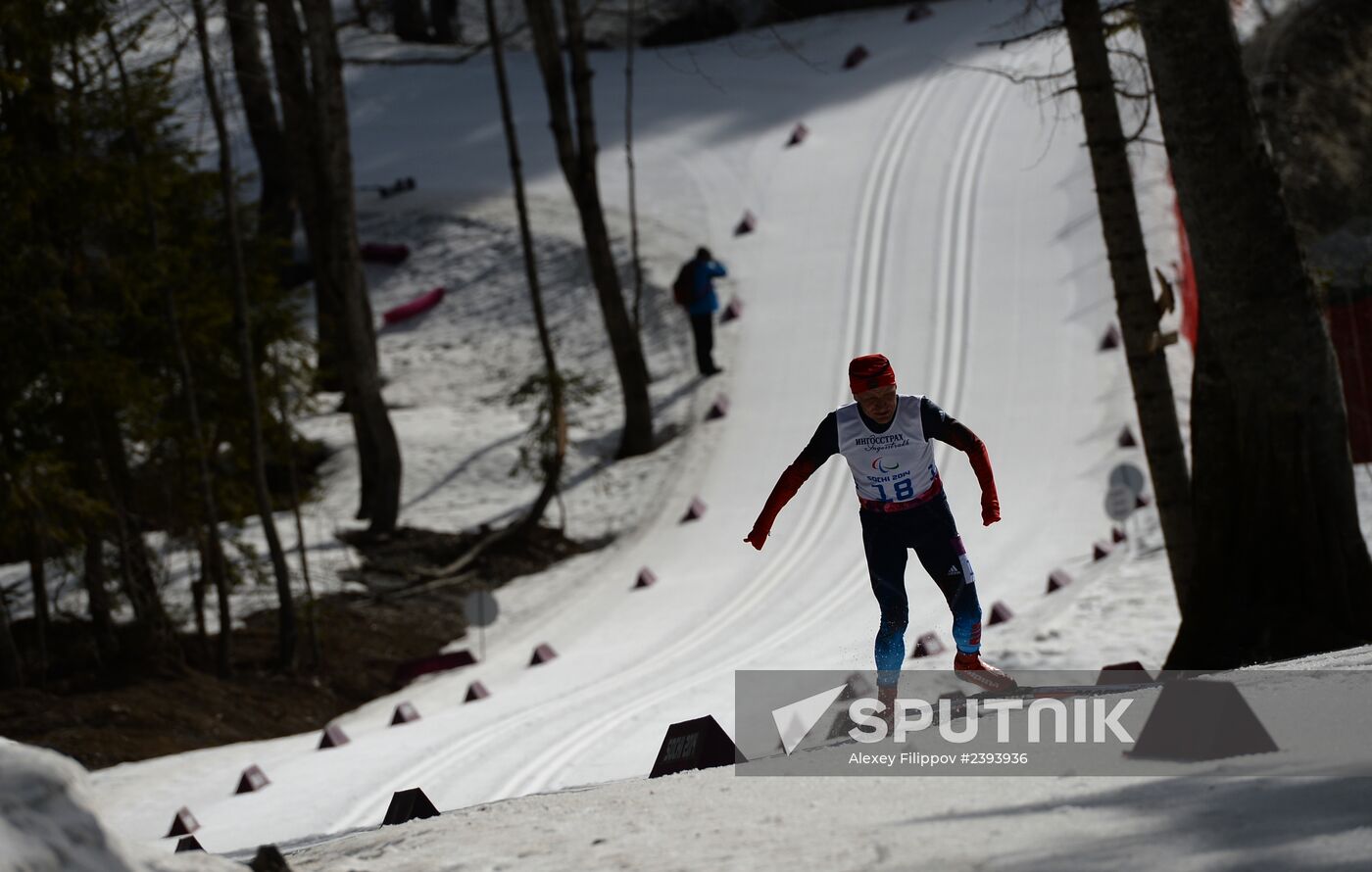 2014 Winter Paralympics. Cross-country skiing. Men. 20km race