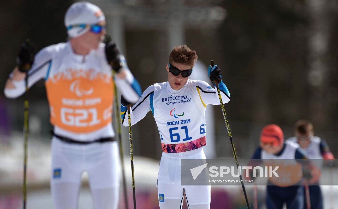 2014 Winter Paralympics. Cross-country skiing. Men. 20km race