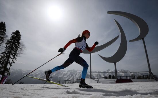 2014 Winter Paralympics. Cross-country skiing. Women. 15km race