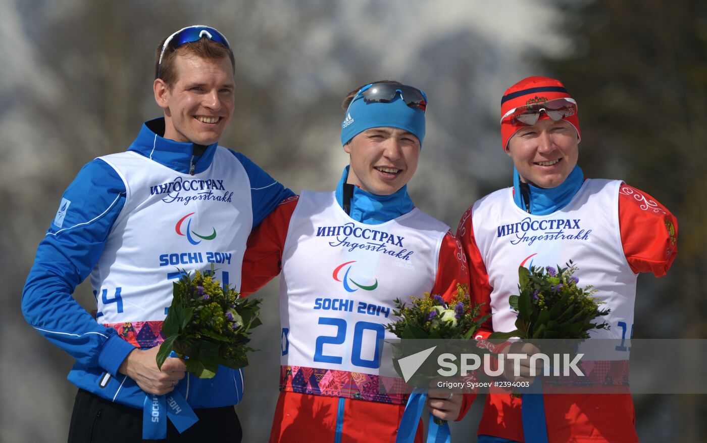 2014 Winter Paralympics. Cross-country skiing. Men. 20km race