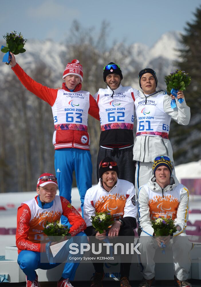 2014 Winter Paralympics. Cross-country skiing. Men. 20km race