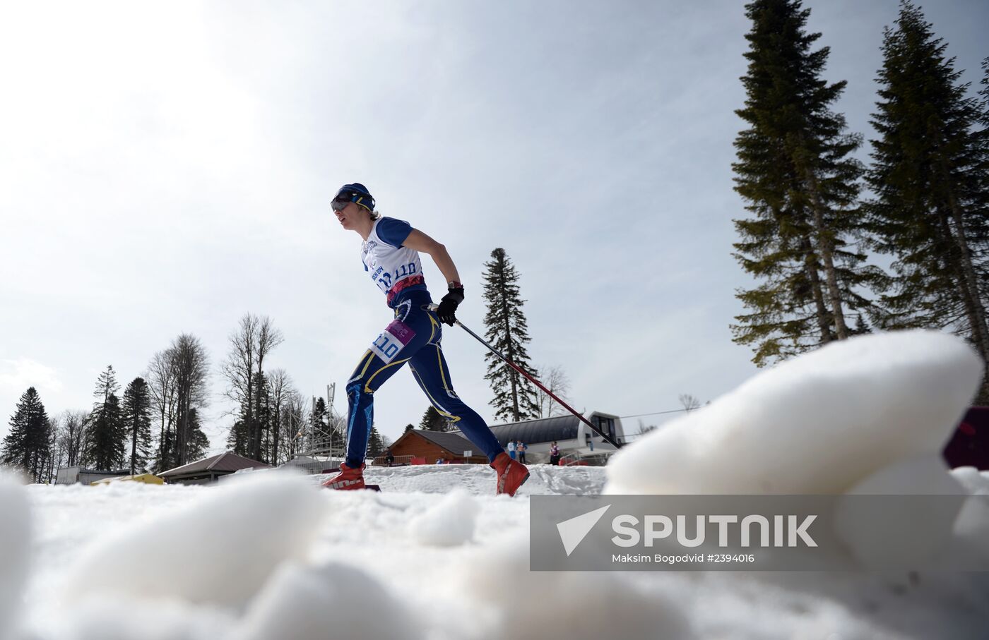 2014 Paralympics. Cross-country skiing. Women. 15km race